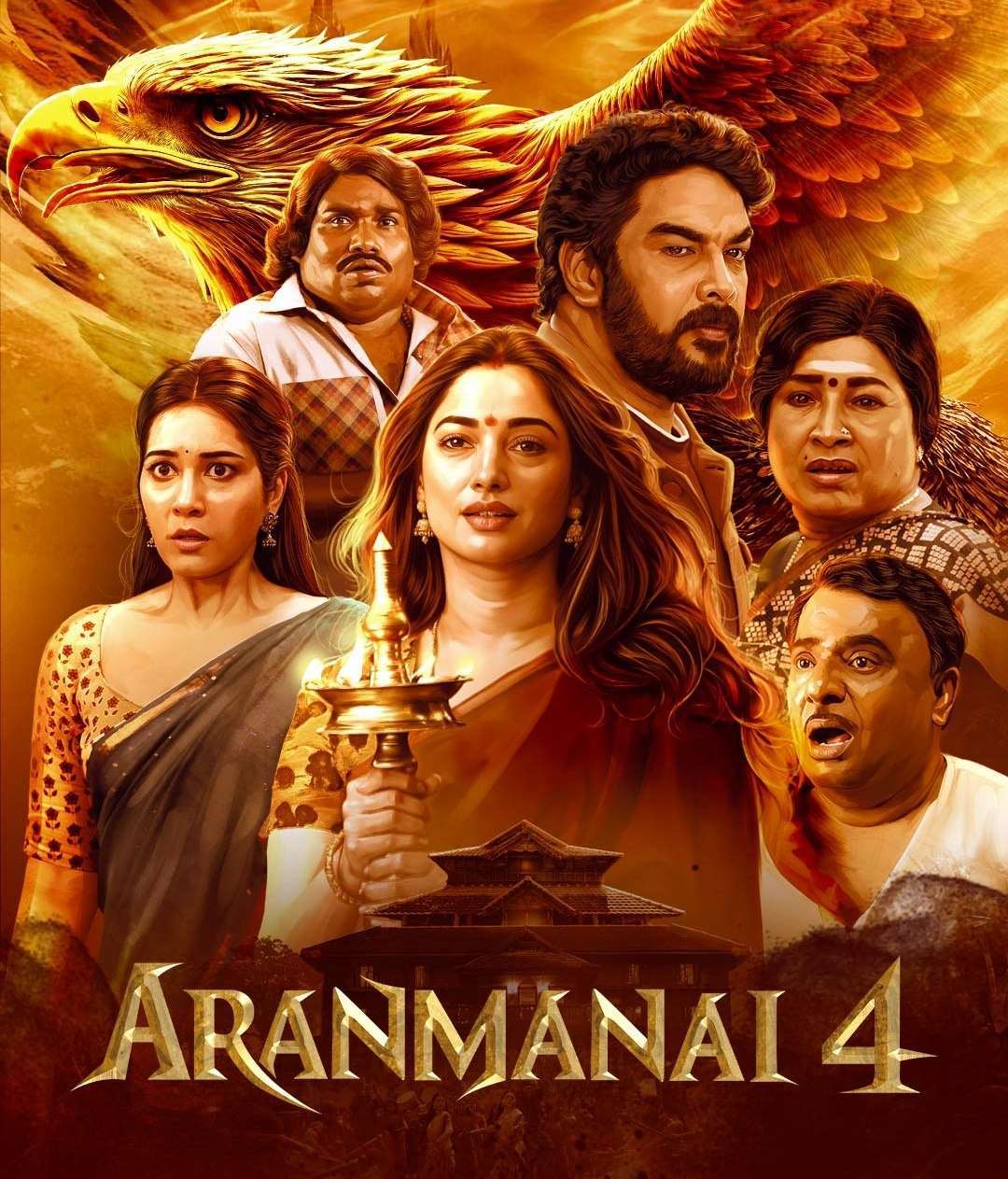 Aranmanai 4 (2024) [Hindi (Clear) + Tamil] Full Movie UnCut HDRip