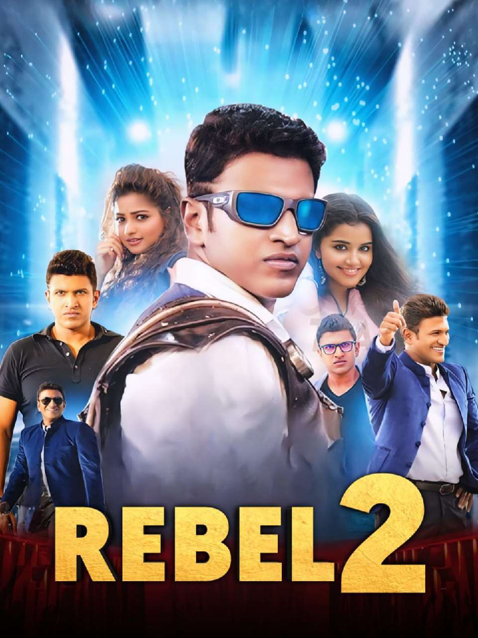 Rebel 2 (Natasaarvabhowma) 2019 Dual Audio [Hindi + Kannada] Full Movie HDRip